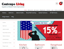 Tablet Screenshot of contempolivinginc.com